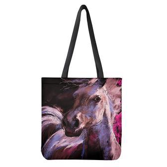 Dark Pink Horse Painting Print Tote Bag | Newhawaiianshirts UK