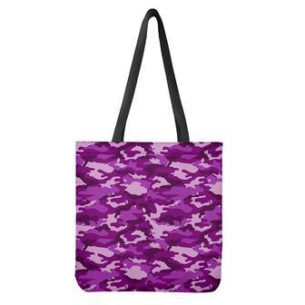 Dark Purple Camouflage Print Tote Bag | Newhawaiianshirts CA