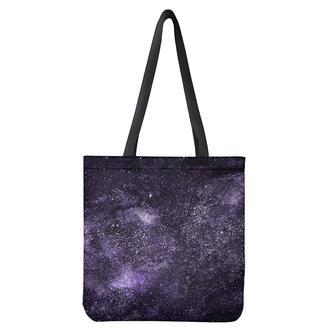 Dark Purple Cosmos Galaxy Space Print Tote Bag | Newhawaiianshirts DE