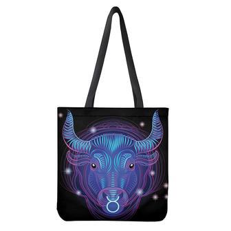 Dark Taurus Zodiac Sign Print Tote Bag | Newhawaiianshirts UK