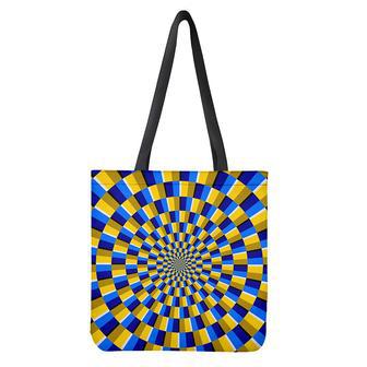 Dartboard Moving Optical Illusion Tote Bag | Newhawaiianshirts DE