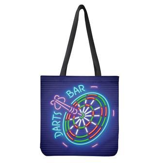 Darts Bar Sign Print Tote Bag | Newhawaiianshirts CA