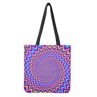 Dizzy Spiral Moving Optical Illusion Tote Bag | Newhawaiianshirts UK