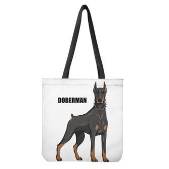 Doberman Pinscher Print Tote Bag | Newhawaiianshirts CA