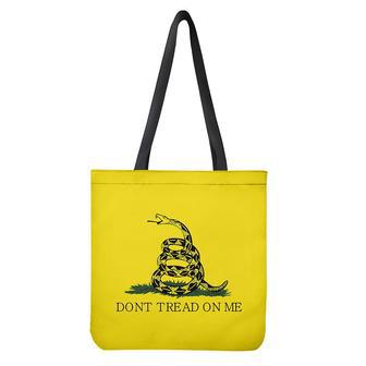 Don't Tread On Me Gadsden Flag Print Tote Bag | Newhawaiianshirts DE