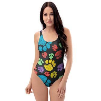 Doodle Paw One Piece Swimsuite | Newhawaiianshirts UK