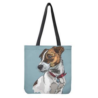 Drawing Jack Russell Terrier Print Tote Bag | Newhawaiianshirts UK