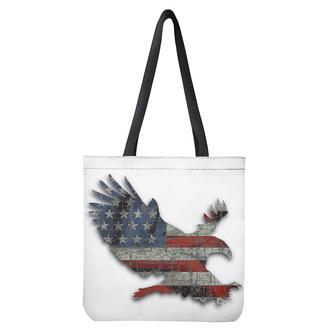 Eagle American Flag Print Tote Bag | Newhawaiianshirts AU