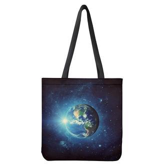 Earth And Space Print Tote Bag | Newhawaiianshirts DE