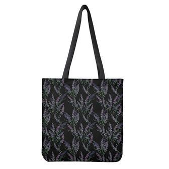 Embroidery Lavender Pattern Print Tote Bag | Newhawaiianshirts CA