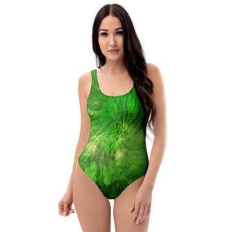 Emerald Green Tie Dye One Piece Swimsuite | Newhawaiianshirts UK