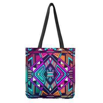 Ethnic Aztec Trippy Print Tote Bag | Newhawaiianshirts UK