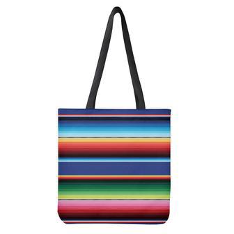 Ethnic Mexican Serape Pattern Print Tote Bag | Newhawaiianshirts