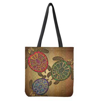 Ethnic Sea Turtles Print Tote Bag | Newhawaiianshirts