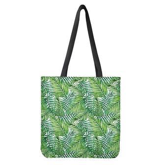 Exotic Tropical Leaf Pattern Print Tote Bag | Newhawaiianshirts