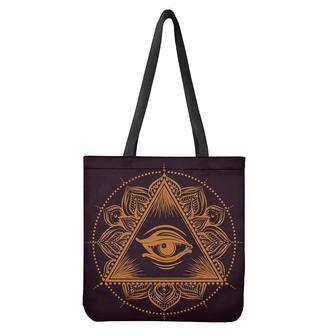 Eye Of Providence Mandala Print Tote Bag | Newhawaiianshirts DE