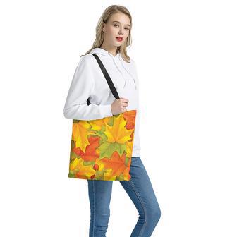 Fall Autumn Maple Leaves Print Tote Bag | Newhawaiianshirts AU