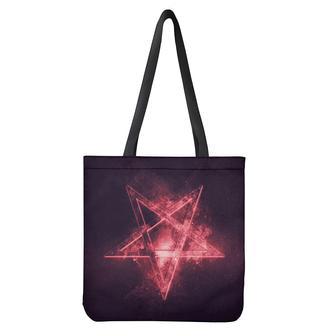 Fiery Reversed Pentagram Print Tote Bag | Newhawaiianshirts