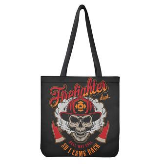 Firefighter Department Skull Print Tote Bag | Newhawaiianshirts DE