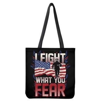 Firefighter I Fight What You Fear Print Tote Bag | Newhawaiianshirts AU