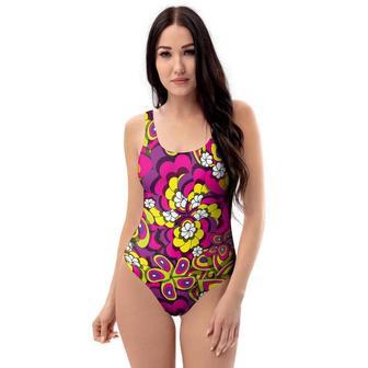 Floral Trippy One Piece Swimsuite | Newhawaiianshirts UK