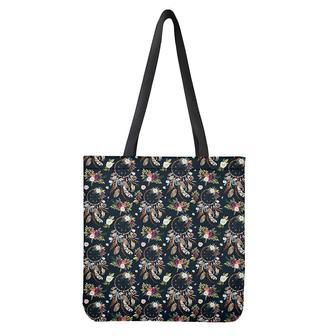 Flower Dream Catcher Pattern Print Tote Bag | Newhawaiianshirts AU