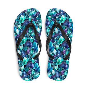 Fluorite Gemstone Pattern Flip Flops | Newhawaiianshirts UK