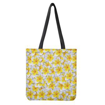 Frangipani Flower Print Tote Bag | Newhawaiianshirts DE