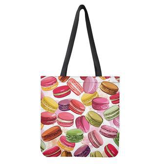 French Macaron Pattern Print Tote Bag | Newhawaiianshirts DE