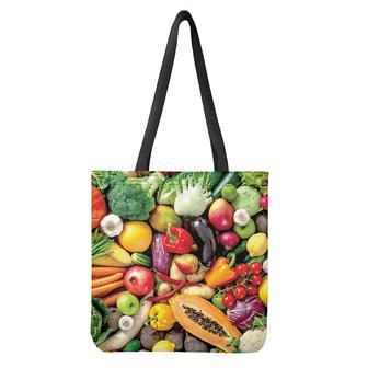 Fresh Fruits And Vegetables Print Tote Bag | Newhawaiianshirts UK