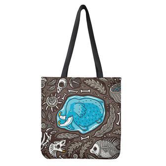 Frozen Mammoth And Fossil Print Tote Bag | Newhawaiianshirts UK