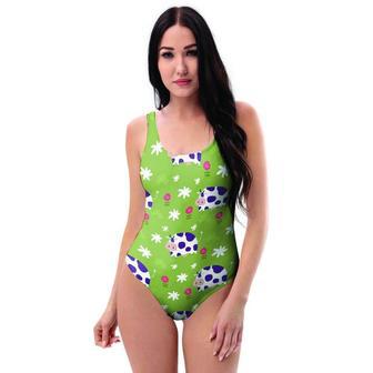 Funny Cow For Kids One Piece Swimsuite | Newhawaiianshirts CA