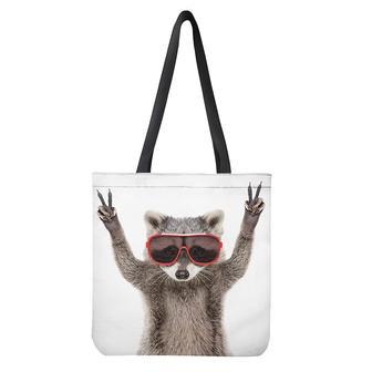 Funny Raccoon Print Tote Bag | Newhawaiianshirts DE