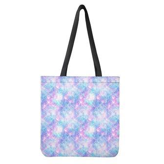 Galaxy Mermaid Scales Pattern Print Tote Bag | Newhawaiianshirts DE