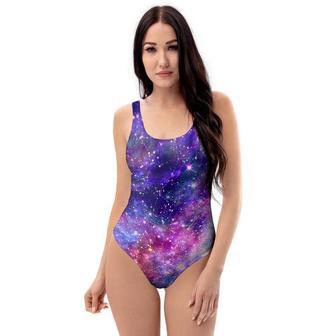 Galaxy Night Print One Piece Swimsuite | Newhawaiianshirts CA