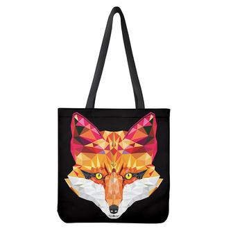 Geometric Fox Print Tote Bag | Newhawaiianshirts AU