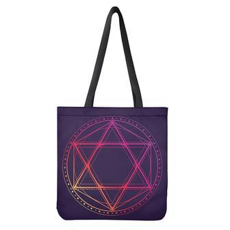 Geometric Star Of David Print Tote Bag | Newhawaiianshirts CA