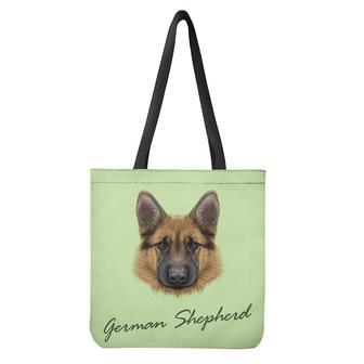 German Shepherd Dog Portrait Print Tote Bag | Newhawaiianshirts CA