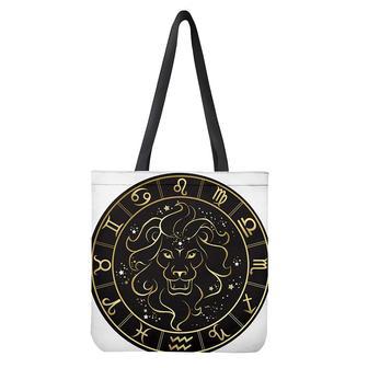 Gold And Black Leo Sign Print Tote Bag | Newhawaiianshirts UK