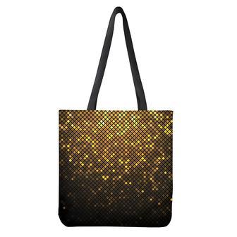 Gold Disco Lights Pattern Print Tote Bag | Newhawaiianshirts UK