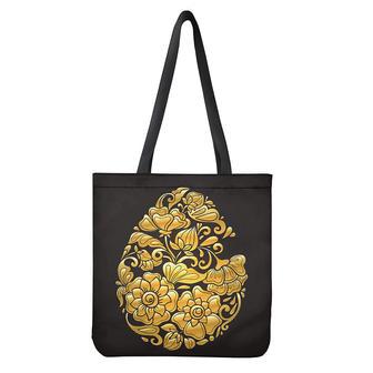 Gold Easter Egg Print Tote Bag | Newhawaiianshirts UK