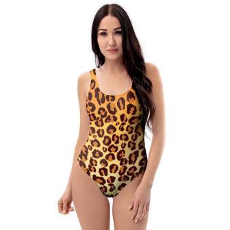 Gold Leopard One Piece Swimsuite | Newhawaiianshirts CA