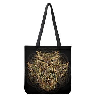 Gold Owl Spirit Print Tote Bag | Newhawaiianshirts