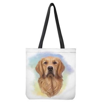 Golden Retriever Portrait Print Tote Bag | Newhawaiianshirts