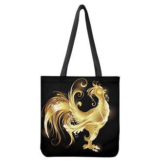 Golden Rooster Print Tote Bag | Newhawaiianshirts CA