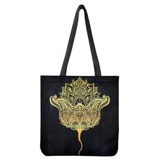 Golden Spiritual Stingray Print Tote Bag | Newhawaiianshirts CA