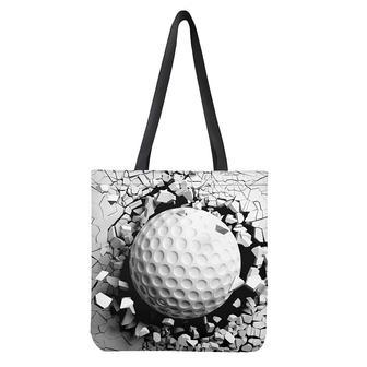 Golf Ball Breaking Wall Print Tote Bag | Newhawaiianshirts DE