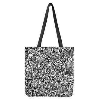 Graffiti Surfing Pattern Print Tote Bag | Newhawaiianshirts CA