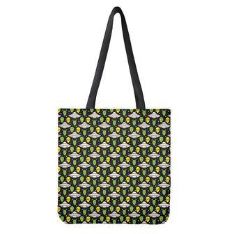 Green Alien Ufo Space Print Tote Bag | Newhawaiianshirts AU