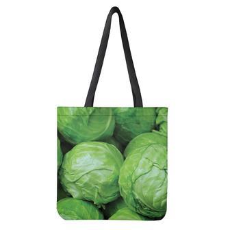 Green Cabbage Print Tote Bag | Newhawaiianshirts CA